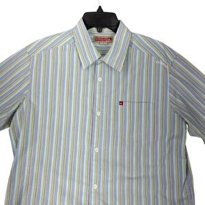 Quiksilver Shirt Mens S Short Sleeve Button Up Surf‎ Skate Retro Y2K Revival